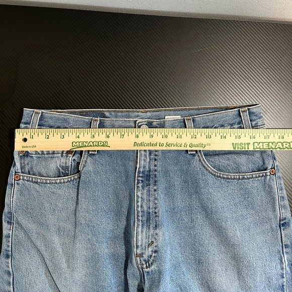 Vintage Y2K Levis 505 Classic Straight Leg Light Wash Jeans Size 34x30 - Picture 7 of 9